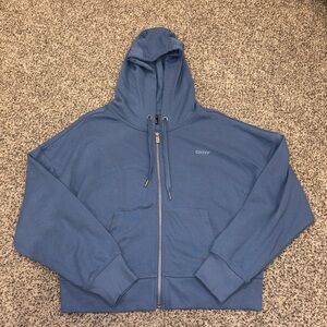 DKNY Men's Zip-Up Blue Sweater